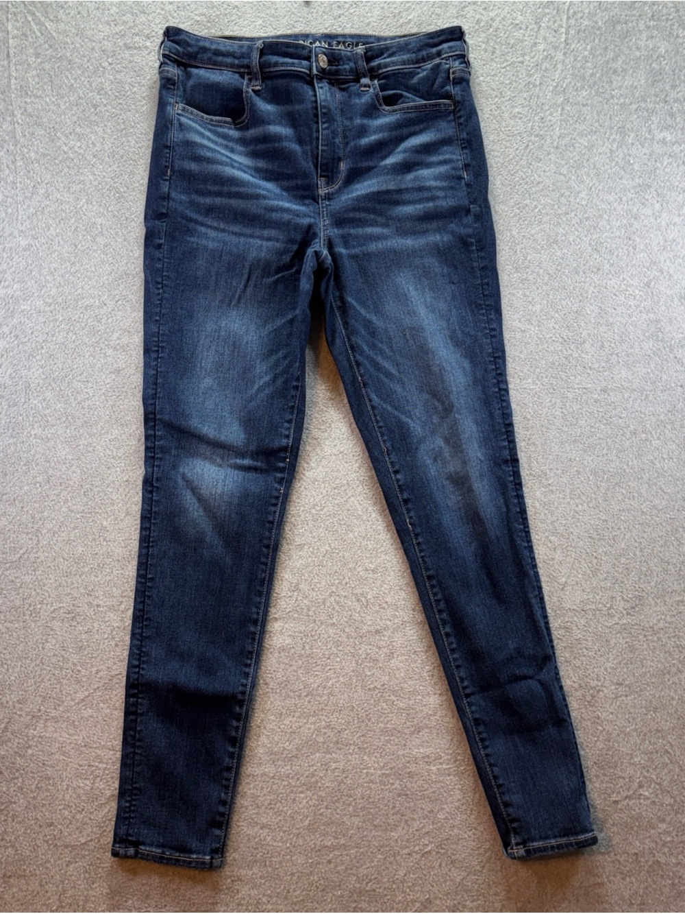 American Eagle Hi-Rise Jegging Dark Wash Size 12 Long